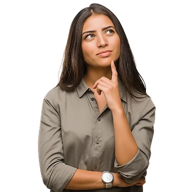 Woman thinking about property performance